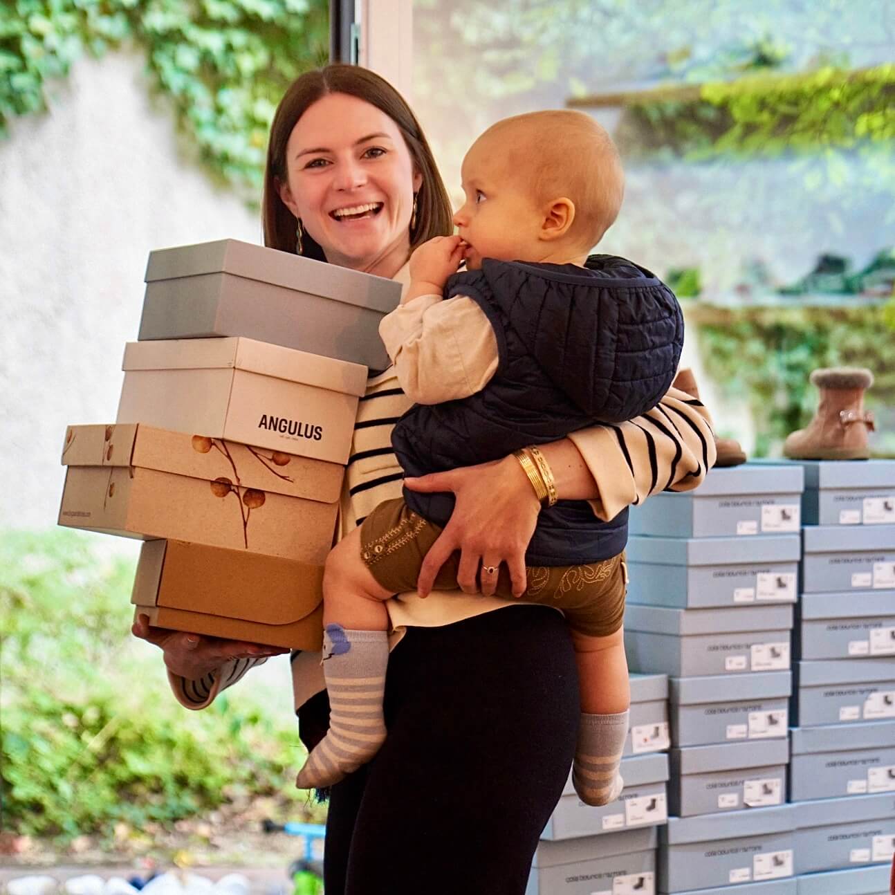 Kinderschuhe zuhause probieren München